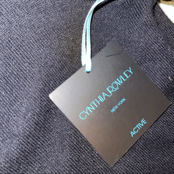 Cynthia Rowley Active Black Ribbed Hooded Jacket S - Picture 10 of 15